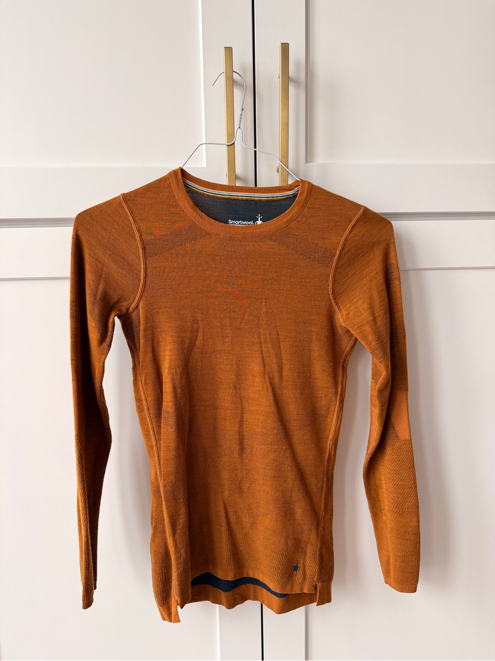 Smartwool Mustard Yellow Base Layer Crew Shirt